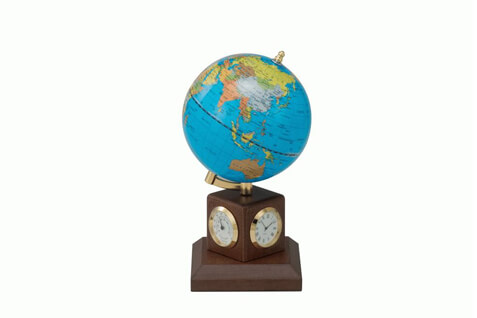 SQUARE 10.6CM Globe Clock (0966HJX-B)