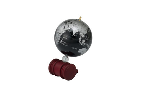 10.6CM GLOBE (WITH GAVEL BASE) (0999SPU-BS)