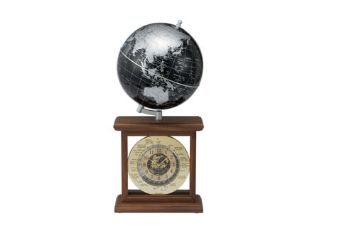 20 CM Globe World Clock (3381HJX-BS)