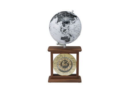 20 CM Globe World Clock (3381HJX-WB)