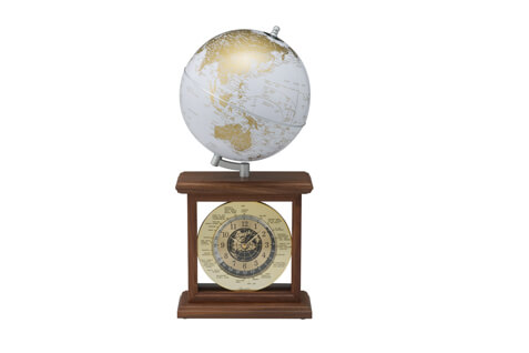 20 CM Globe World Clock (3381HJX-WG)
