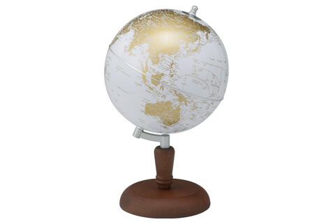 Globo terráqueo de escritorio de 20 cm (3384HDX-WG)