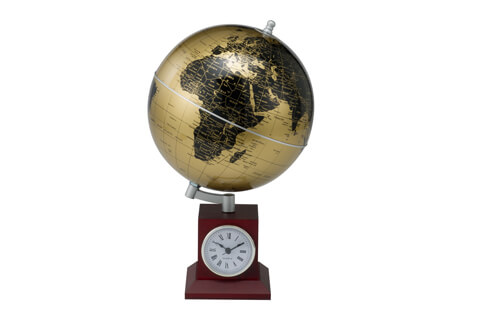 20 CM Globe Clock (3385XJU-G)