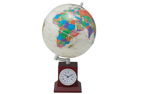20 CM Globe Clock (3385)