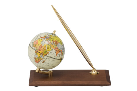 8.5 CM Desk Globe Pen Stand (0910)