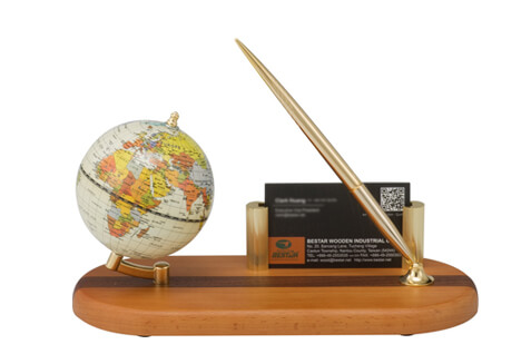 8.5 CM Business Card Holder Desk Globe (0930)