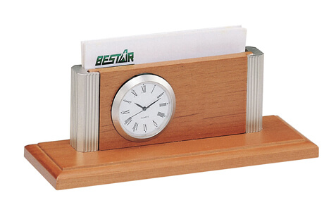 BUSINESS CARD HOLDER WITH CLOCK (3648)