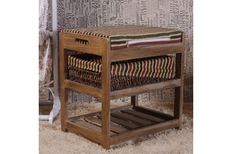 Shoe Stool (D201) Brown