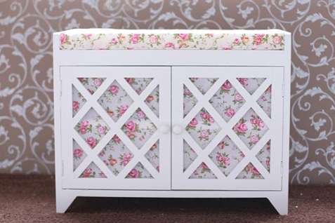Crisscross Shoe Cabinet with 2 doors (D206) 